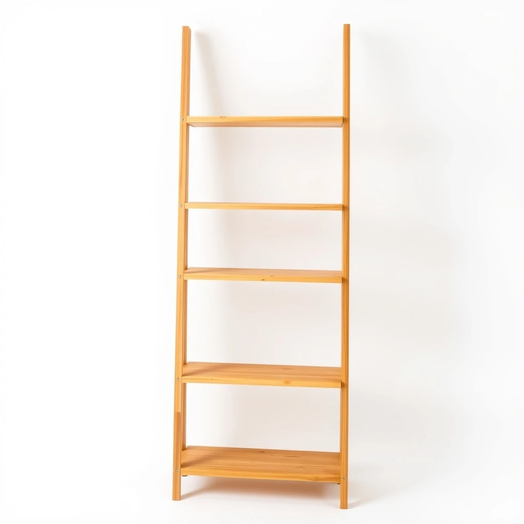Bamboo Ladder Shelf